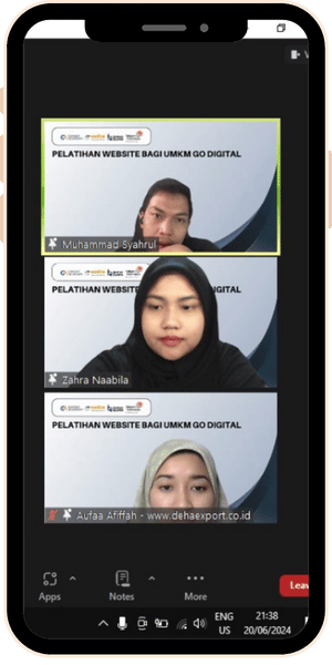 Testimoni Member Export Academy membuat website